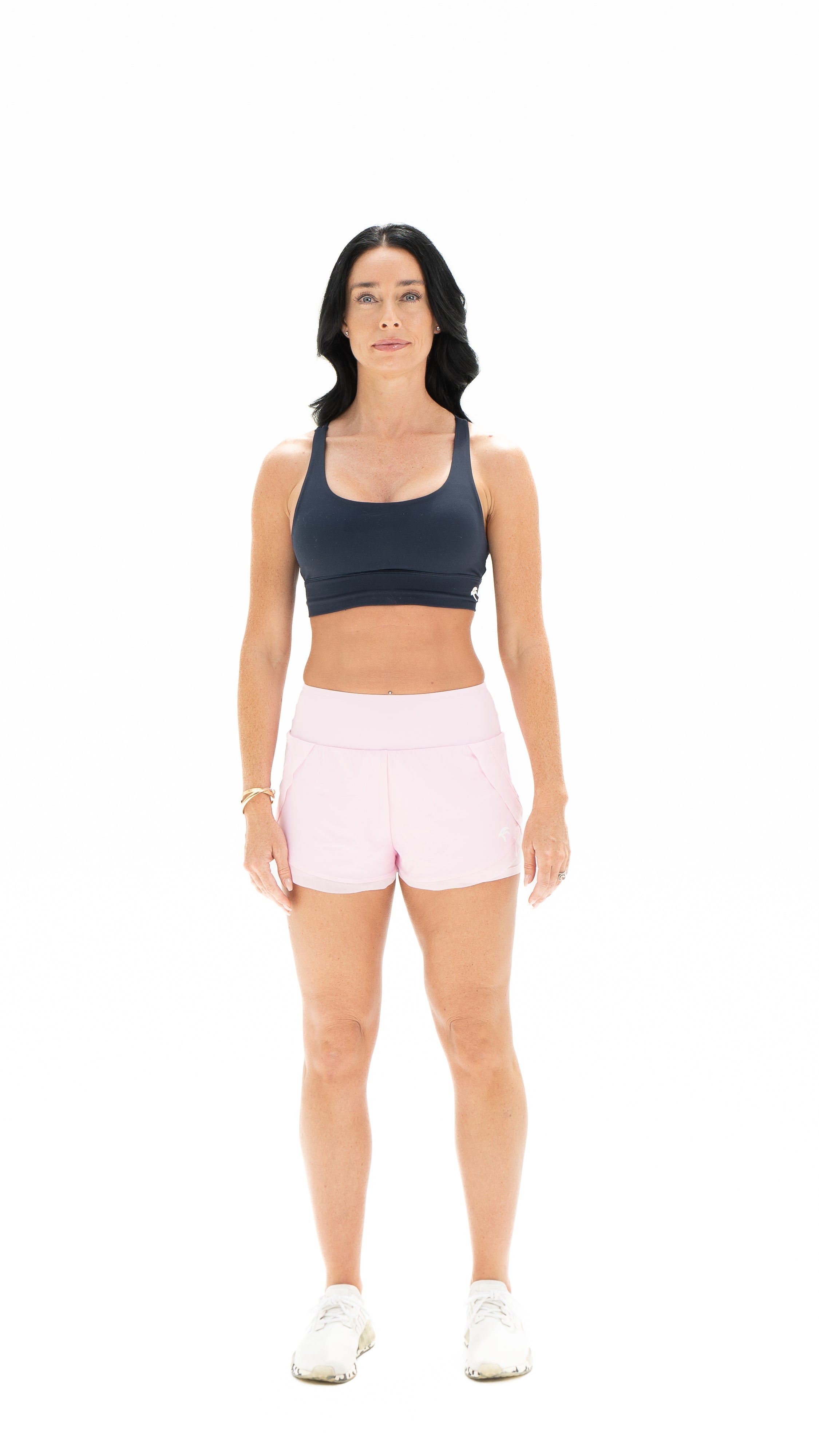 2 in 1 Shorts Pastel Pink — Women's Training Shorts UAE GCCO