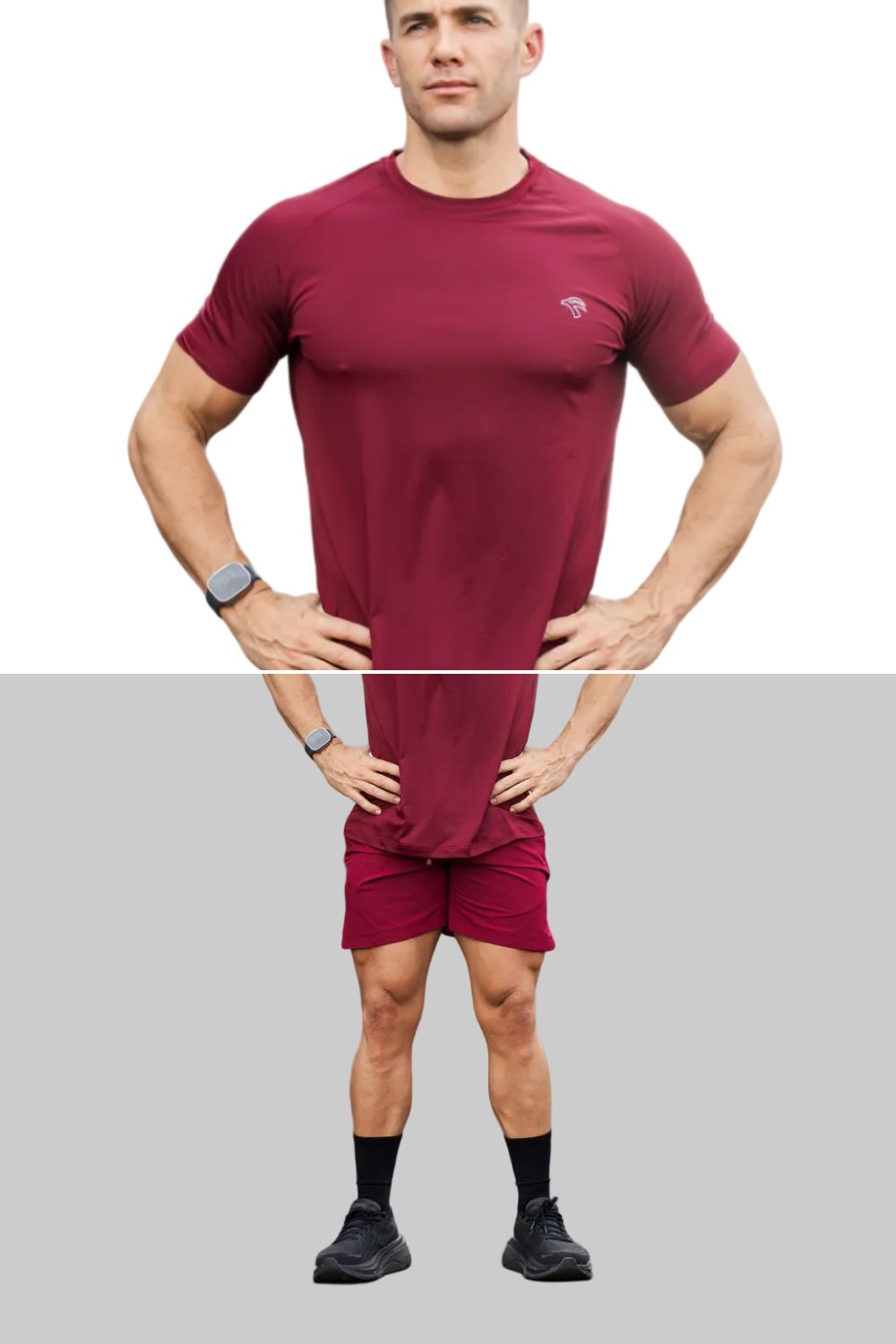 Matching set: tee and shorts