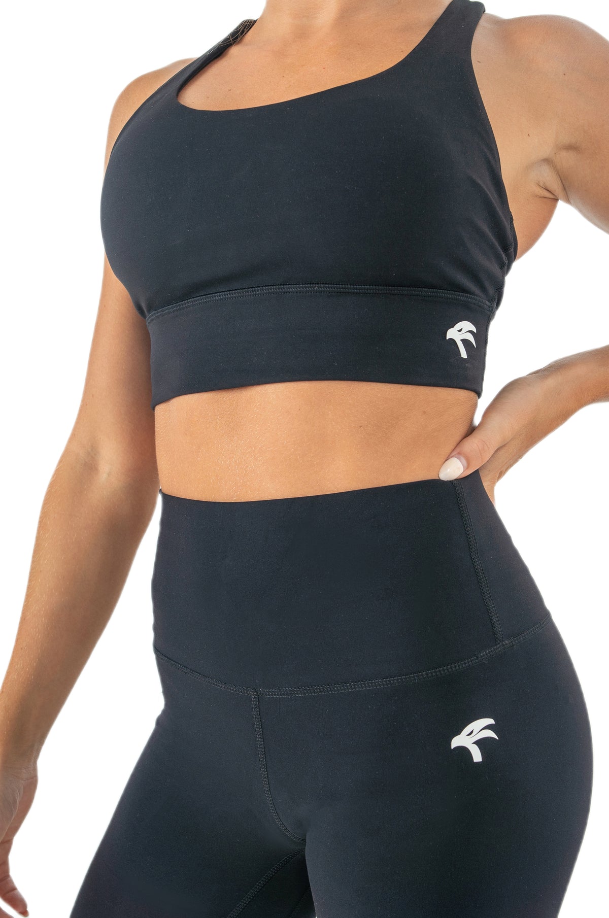 Core Sports Bra Black — Women's High-Support Gym Bra UAE GCCO