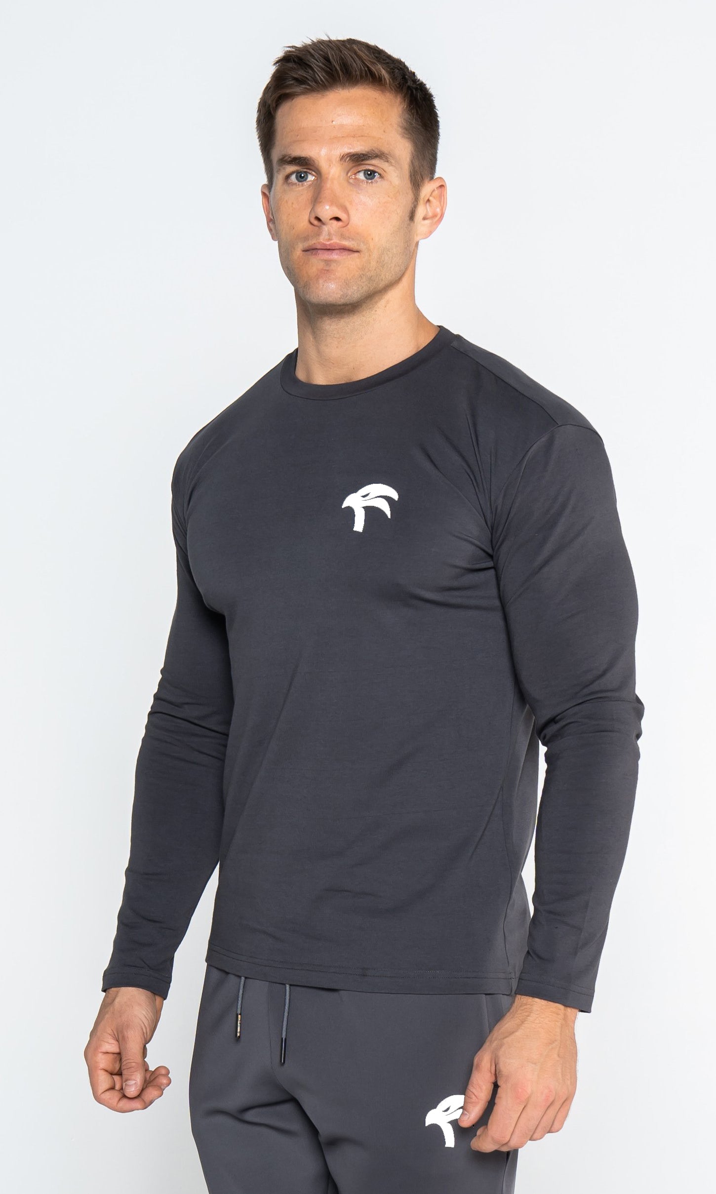 Core Long Sleeve Tee Grey — Men's Training Top Dubai UAE GCCO