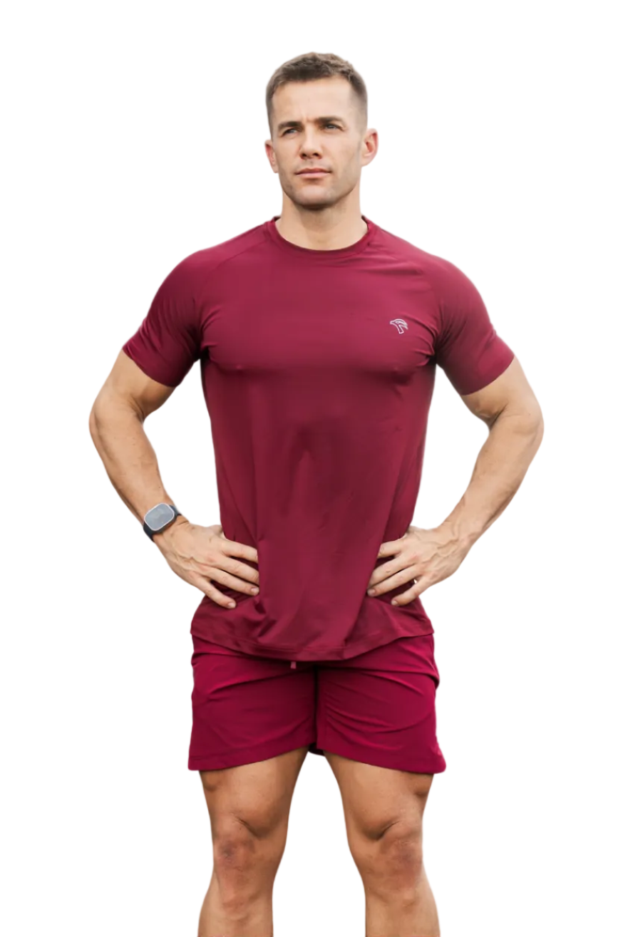 Ignite Training Tee in Crimson