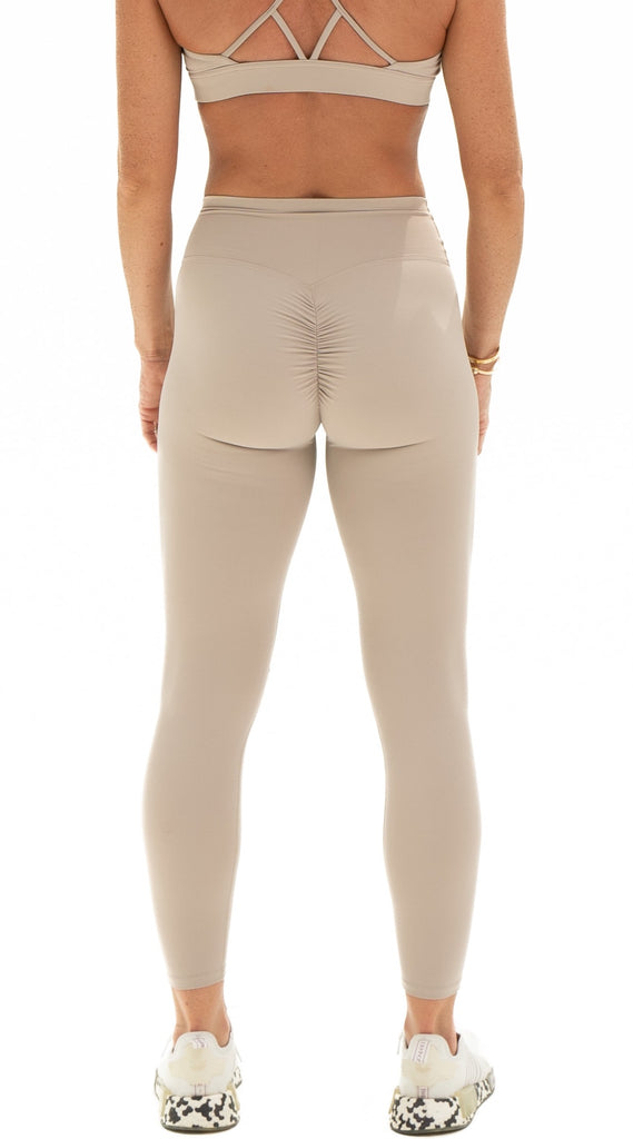 Yoga Scrunch Leggings - Linen