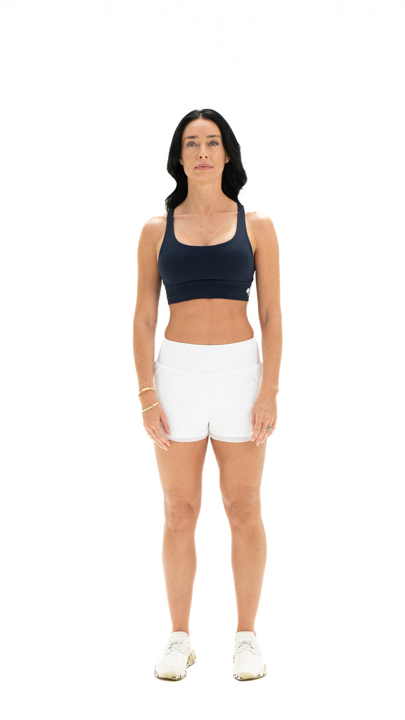 2 in 1 Shorts - Stone White