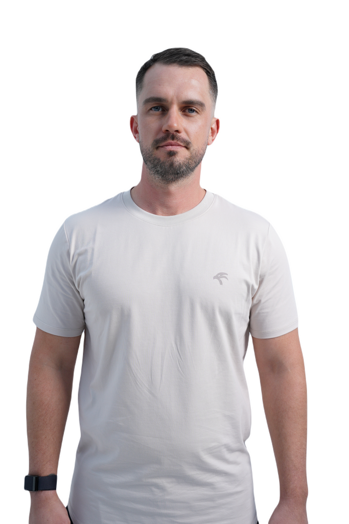 Men’s Relaxed Cotton Tee - Beige