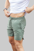 Ignite Training Set, White tee with Forest Green shorts