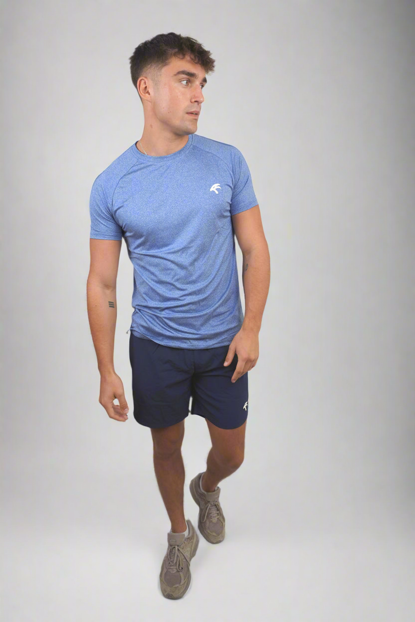 Vital Gym Tee in Thunder Blue