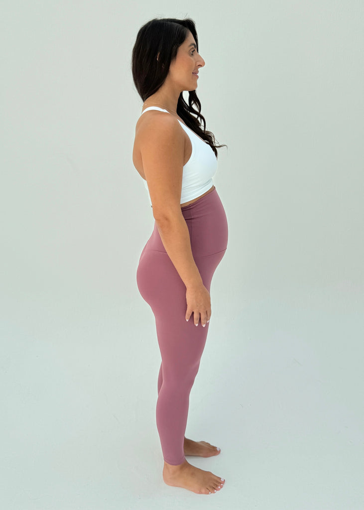 Eyas Maternity Leggings - Plum