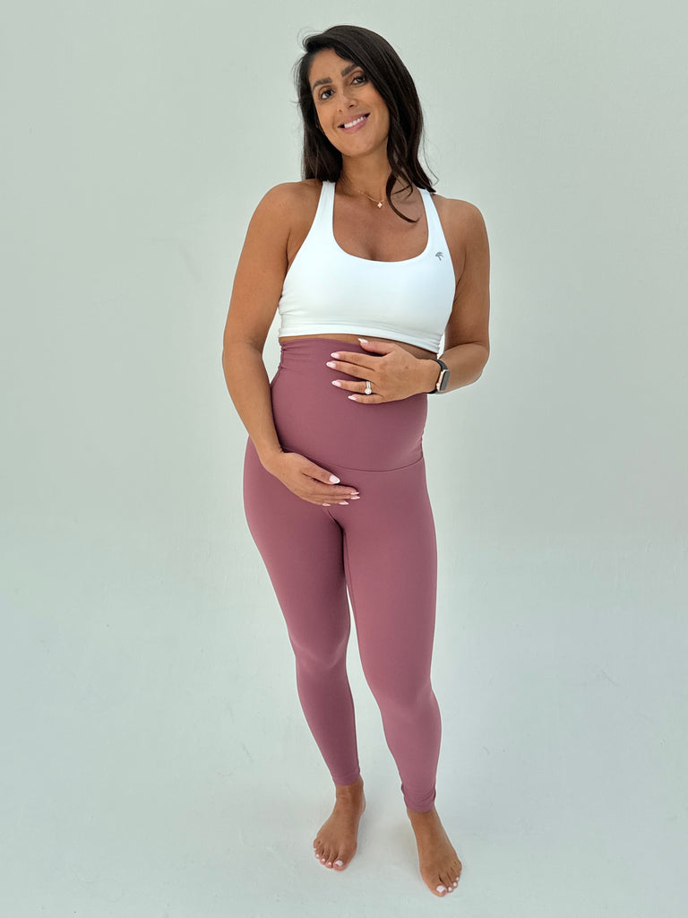 Eyas Maternity Leggings - Plum