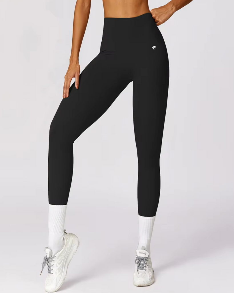 Yoga Scrunch Leggings -  Black