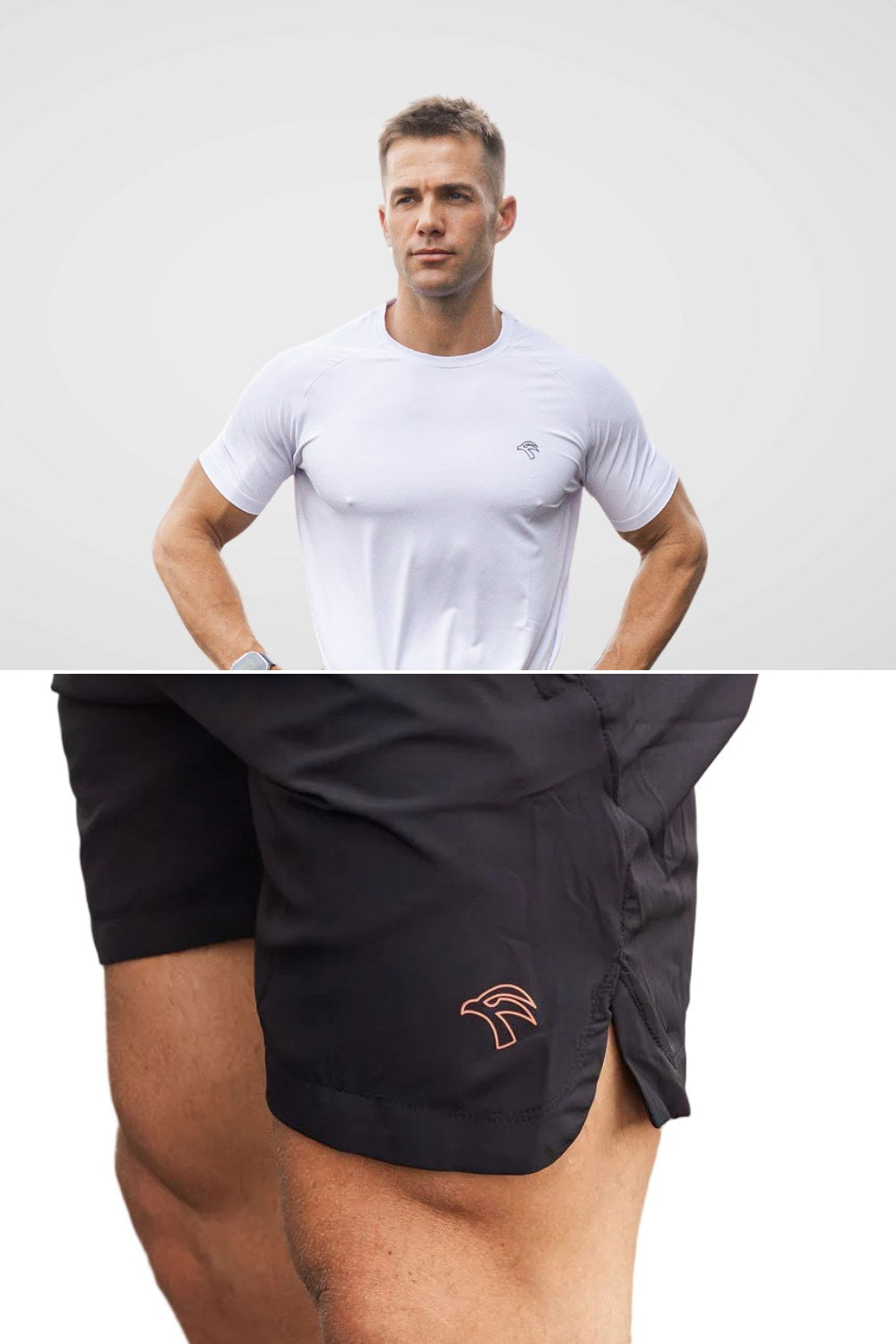 Matching set: tee and shorts