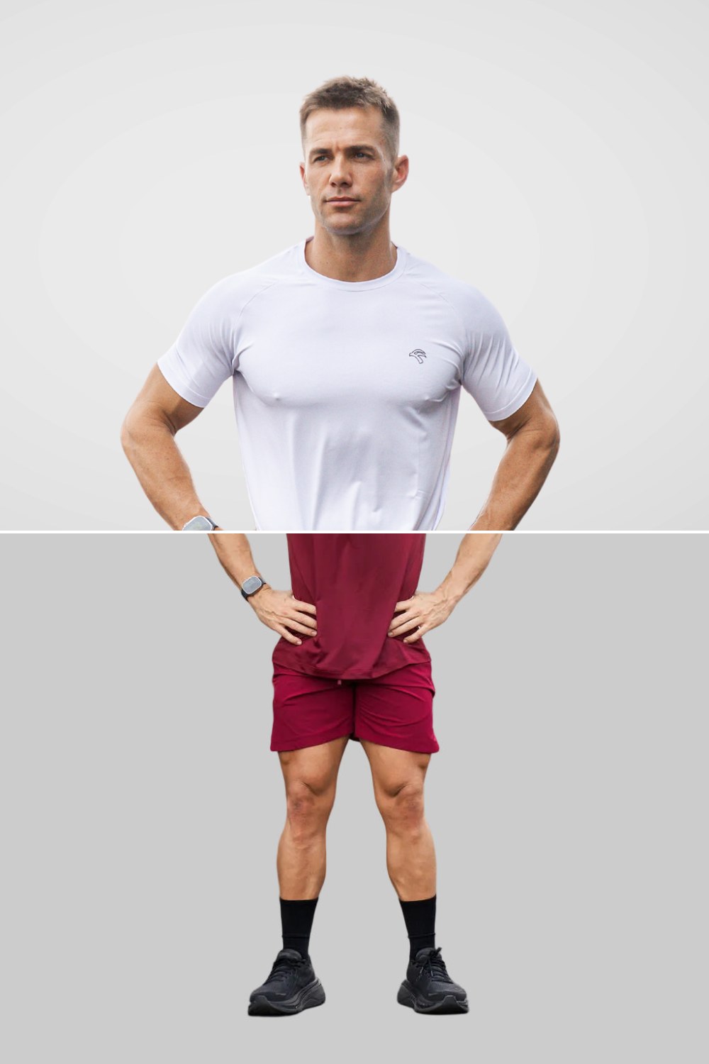 Matching set: tee and shorts
