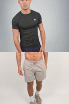 Matching set: tee and shorts